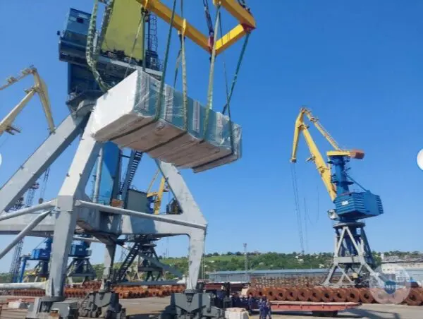 Очередная поставка строительных грузов из Ростова-на-Дону в порт Мариуполь